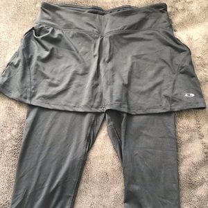 C9 Attached athletic skirt and capri combo